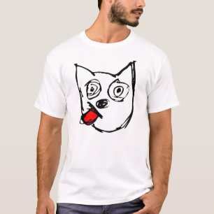 T-shirt Jack Russell Terrier Cachorro Vermelho Tongue