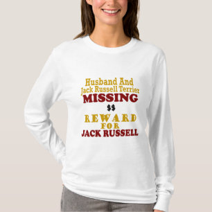 T-shirt Jack Russell Terrier & recompensa faltante do
