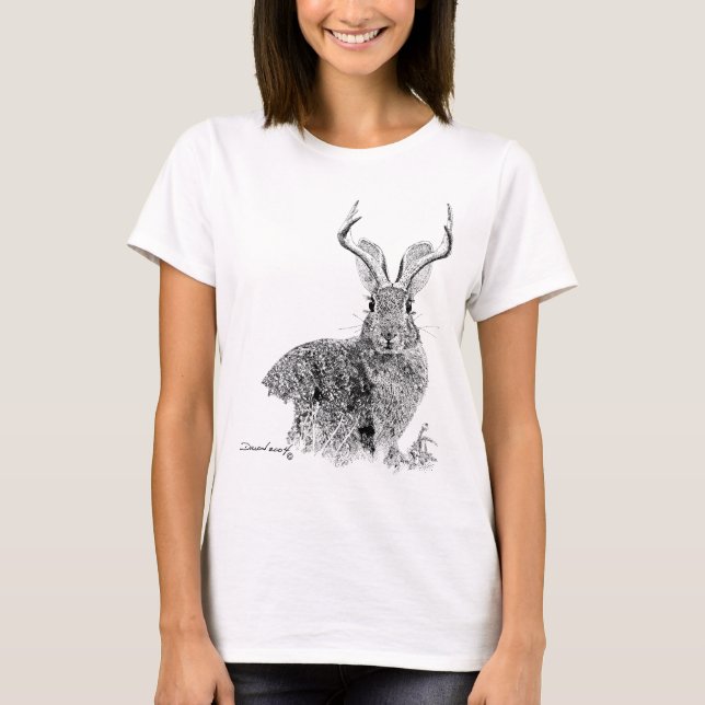T-shirt Jackalope (Frente)
