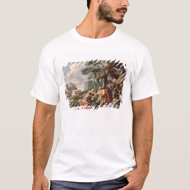 T-shirt Jacob que enterra os deuses estranhos sob o (Frente)