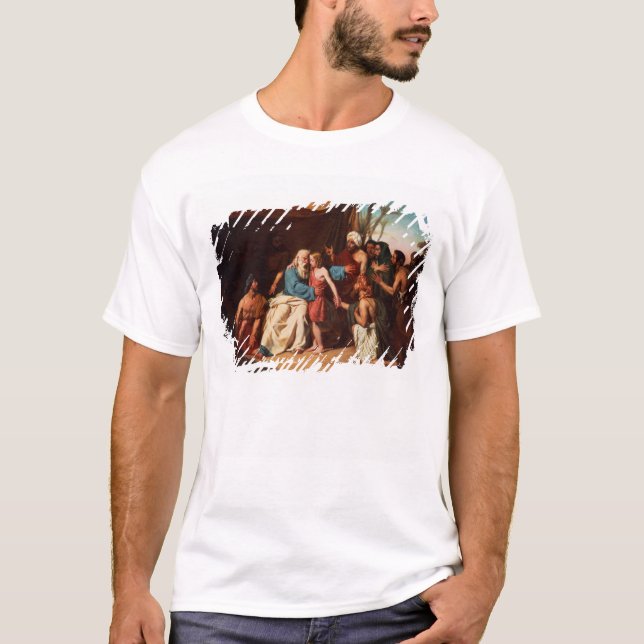 T-shirt Jacob que recusa liberar Benjamin, 1829 (óleo em c (Frente)