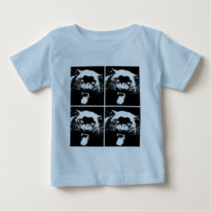 T-shirt Jaguar Preto e Branco