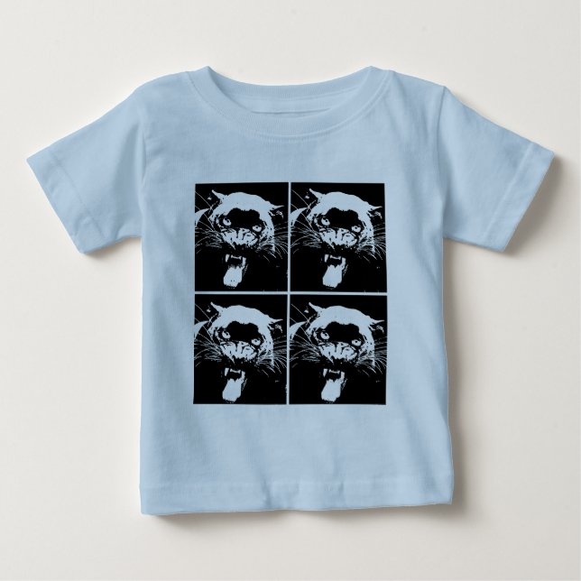 T-shirt Jaguar Preto e Branco (Frente)
