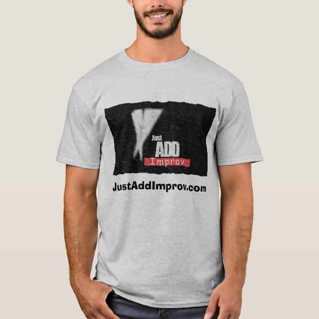 T-shirt JAIlogo, JustAddImprov.com (Frente)