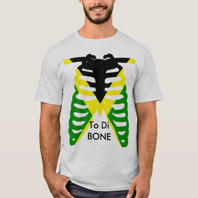 T-shirt Jamaica a Di OSSO (Frente)