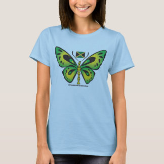 T-shirt jamaicano da borboleta