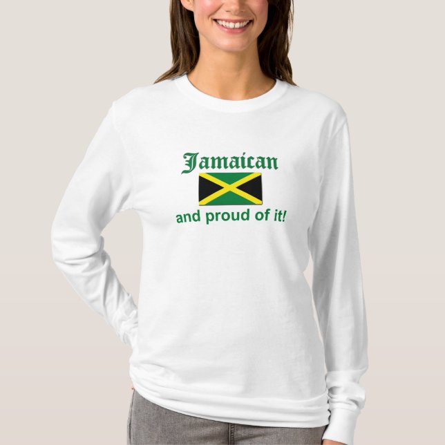 T-shirt Jamaicano orgulhoso (Frente)