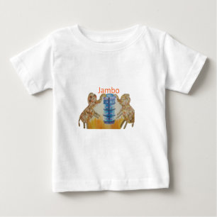 T-shirt Jambo Jumbo African Kids Elephants Art Impressão