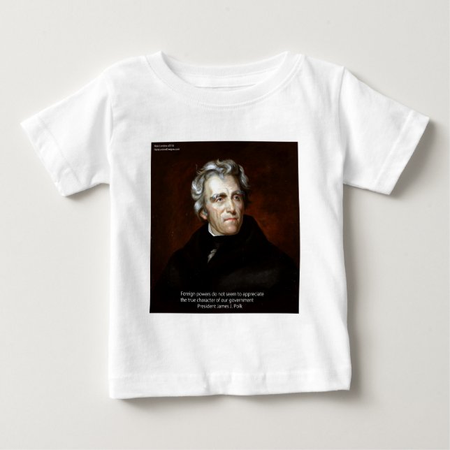 T-shirt James K Polk E Citação (Frente)