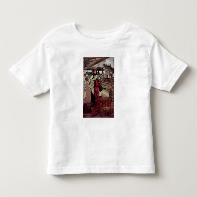 T-shirt James Tissot | que esperam na estação (Frente)
