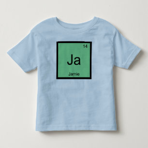 T-shirt Jamie Nome Química Elemento Tabela Periódica