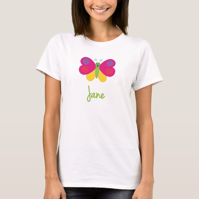 T-shirt Jane a borboleta (Frente)