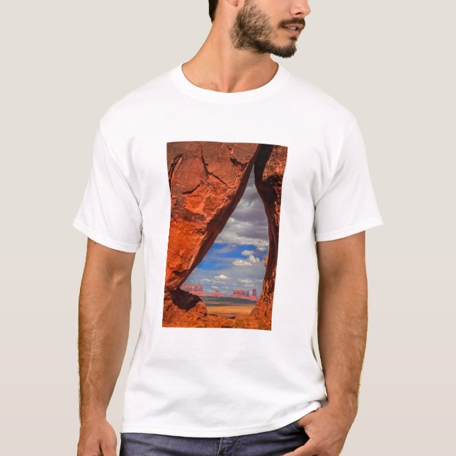 T-shirt Janela de rock para Monument Valley, AZ (Frente)
