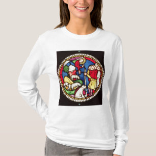 T-shirt Janela que descreve o aviso ao