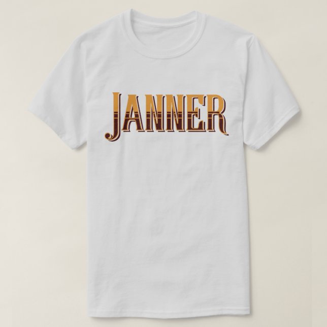 T-shirt Janner Devon Dialect Slang (Frente do Design)