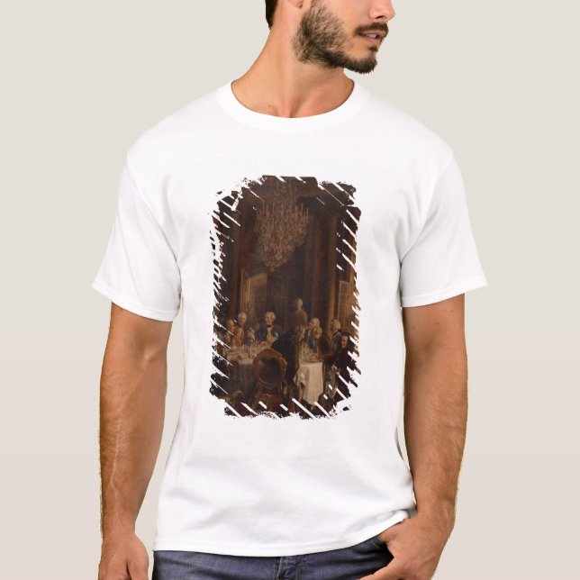 T-shirt Jantar Mesa em Sanssouci, 1850 (Frente)