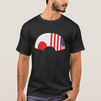 T-shirt Japão-Americano do fã