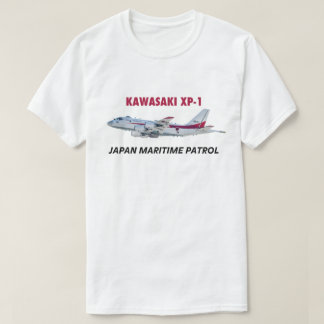 T-SHIRT JAPONÊS DO MARINHO DOS AVIÕES DE KAWASAKI