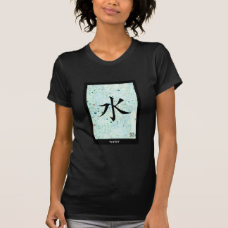 T-shirt japonês dos ideograma - água