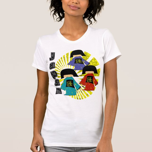 T-shirt Japonês Three Gisha (Frente)