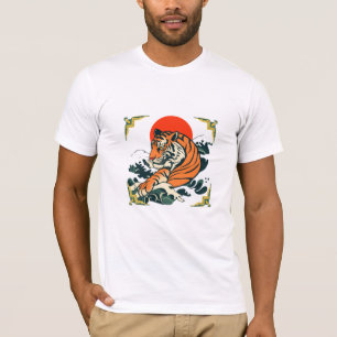 T-Shirt Japonês Ukiyo-e Samurai Art