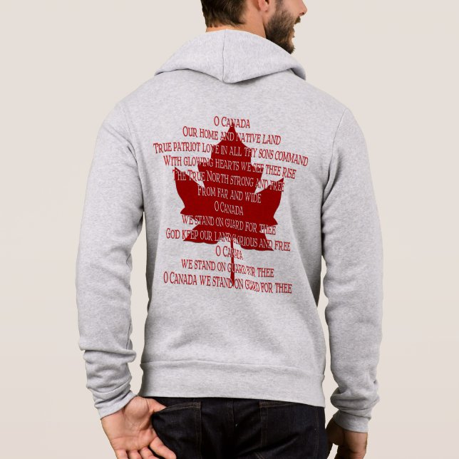 T-shirt Jaqueta do hino Canadá Jaqueta desportiva Souvenir (Verso)
