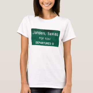 T-shirt Jarden, sinal de estrada de Texas
