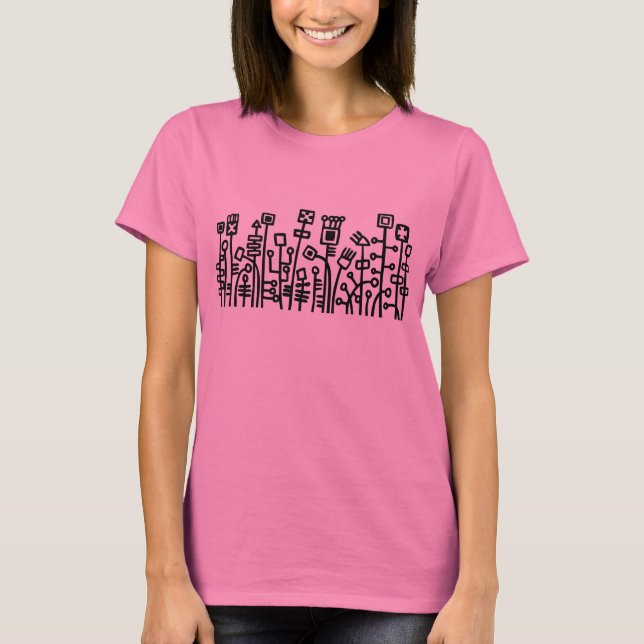 T-shirt Jardim Cibernético (Frente)