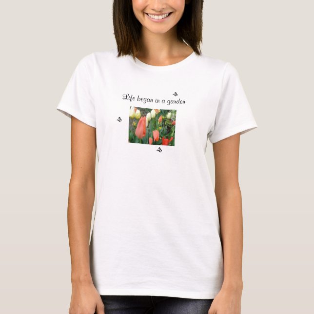 T-shirt Jardim de Tulipas (Frente)
