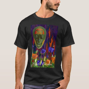 T-shirt Jardim místico. As letras grandes disponíveis,