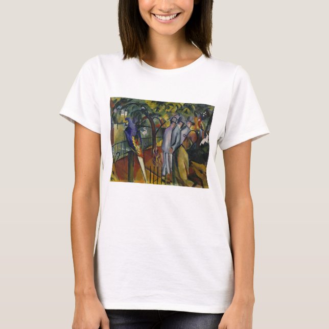 T-shirt Jardim zoológico de August Macke | mim (Frente)