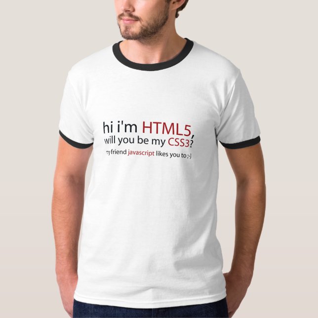 T-SHIRT JAVASCRIPT DE HTML5 CSS3 (Frente)