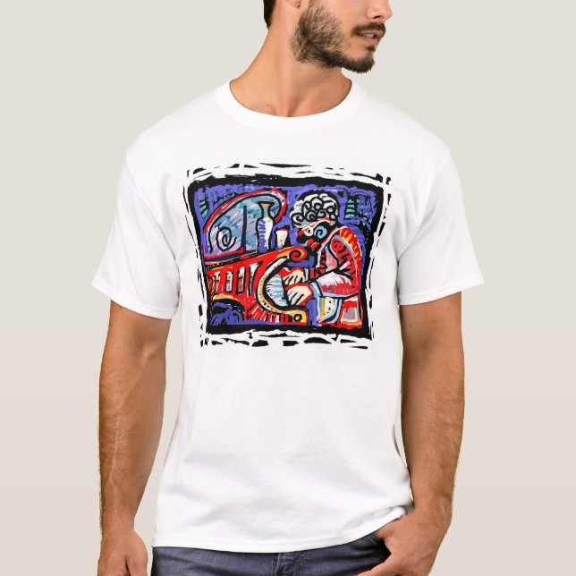 T-shirt Jazz colorido (Frente)