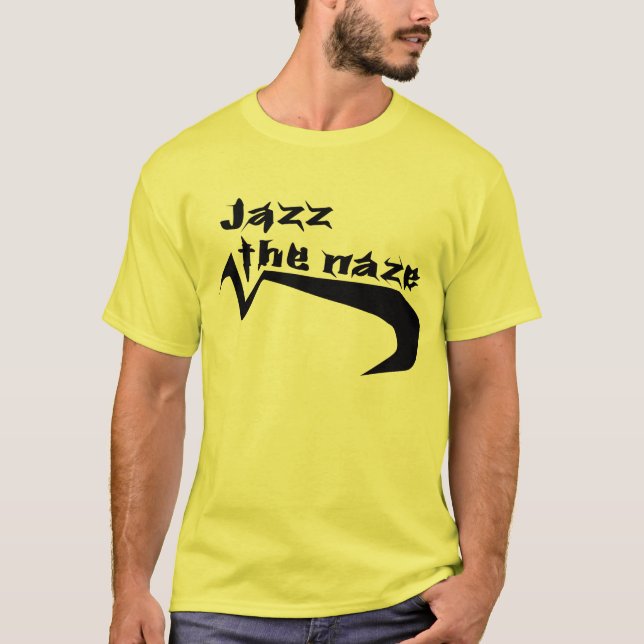 T-shirt jazz o logotipo do naze (Frente)