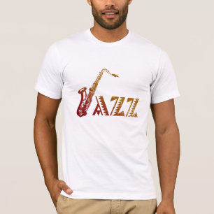 T-shirt Jazz Saxofone