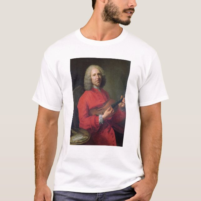 T-shirt Jean-Philippe Rameau com um violino (Frente)