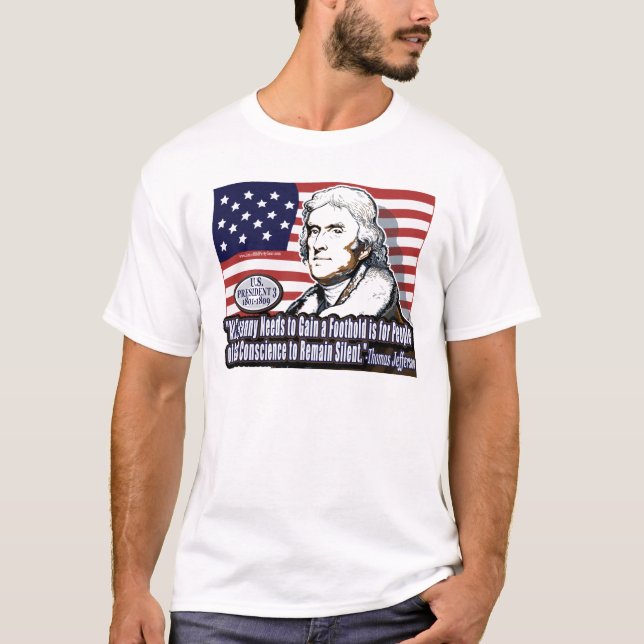 T-shirt Jefferson Tyranny Shirt (Frente)