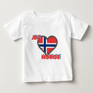 T-shirt Jeg Elsker Norge (amor Noruega de I)