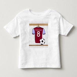 T-shirt Jérsei de futebol azul personalizado do futebol d