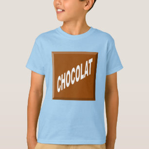 T-shirt jersey cinzento crianças Desenho CHOCOLATE
