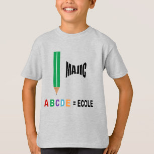 T-shirt jersey cinzento urze Magic ESCOLA