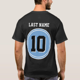 T-Shirt Jersey do Número de Sobrenome Personalizad