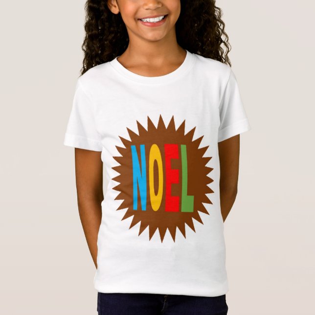 T-shirt jersey fim branco NATAL CHOCOLATE (Frente)