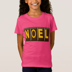 T-shirt jersey fim recortar Desenho NATAL