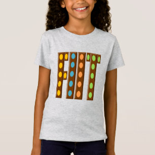 T-shirt jersey fino matizado FUTEBÓIS CHOCOLATE