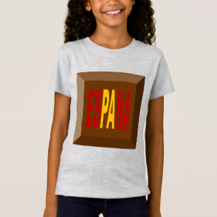 T-shirt jersey fino matizado para raparigas ESPANA