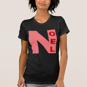 T-shirt jersey fino preto DESENHO NATAL