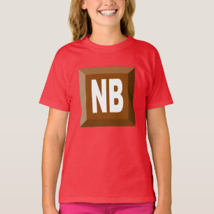 T-shirt jersey Novo Brunsvique CHOCOLATE