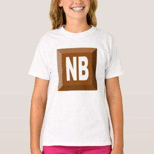 T-shirt jersey Novo Brunsvique CHOCOLATE