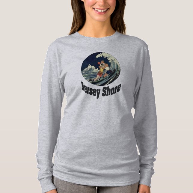 T-shirt Jersey Shore Wave Lovers (Frente)